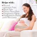 Belly Band for Pregnancy Maternity Belt Pregnancy Support Belt Bump Band Abdominal Brace Belt - Relieve Lower Back, Pelvic and Hip Pain (Brown/One size)