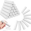 50 Pack White Chalk, Washable Sidewalk Chalks for Kids Non-Toxic Jumbo Chalk for Outdoor Art Play, Colored Chalk for Painting on Chalkboard, Blackboard and Playground(White)