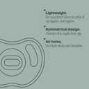 Tommee Tippee Ultra-Light Silicone Pacifier, 0-6 Months, Symmetrical One-Piece Design, BPA-Free Silicone Binkies, Clear/Green/Pink, Pack of 4