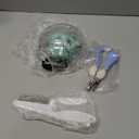 Quixleen Cat Helmet for Grooming Cat Bubble Muzzle Cat Muzzle with 4 Boots Paw Covers 2 Lice Combs 2 Pet Nail Clippers for Cats Grooming Bathing Shaving Nail Trimming