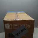 OLIXIS Criss Cross Chair Without Wheels, Cross Legged Office Chair, Armless Wide Vanity Desk Chair with Comfy PU Leather& Back - Swivel for Home Office Bedroom, Gray (Grey)