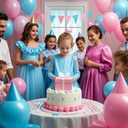 300 PCS Pink and Blue Silverware Heavy Duty 150 Pink Plastic Silverware and 150 Blue Plastic Cutlery Sets- 100 Forks 100 Knives 100 Spoons for Birthday, Baby Shower, Gender Reveal