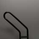 Hand Rails for Outdoor Steps Stair Railing Indoor Rail Metal Heavy Duty Non-Slip 1-3 Step Wall Mount Grab Bars U-Shape Safety Handle Garage Porch Courtyard Doorways (23")