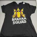 Banana Squad Funny Fruit Banana Lover Team Banana Crew T-Shirt, M, Black