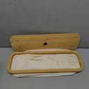 LONBET Toilet Paper Storage for 12 Rolls, Stackable & Foldable - The Ultimate Bathroom Organizer - Waterproof Basket with Bamboo Lid - Elegant Toilet Paper Storage Holder, Beige