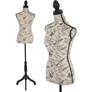 FDW Female Mannequin Body Dress Form Sewing Mannequin Torso Manikin with Tripod Base Stand Adjustable Mannequin for Sewing Clothes Display (CM, 59-67 Inches)
