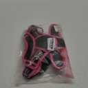 rabbitgoo Dog Harness No Pull with 2 Leash Clips, Adjustable Soft Padded, Reflective Oxford No Choke Pet Vest with Easy Control Handle for Large Dogs, Black & Hot Pink, XL