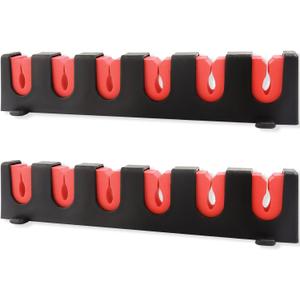 Fishing Rod Holder Wall Mount Fishing Pole Rack Garage Shed or Boat Holds 6 Rods Space-Saving Storage Organizer for Indoor & Outdoor Fishing Gear