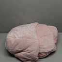 Super Fuzzy Soft Sherpa Fleece Weighted Blanket, 15 lbs Dual Sided Fluffy Heavy Weighted Blankets for Adults - No Bunching with Double Layers of Soft Inner Lining (48"x 72", 15 Pounds) (Pink)