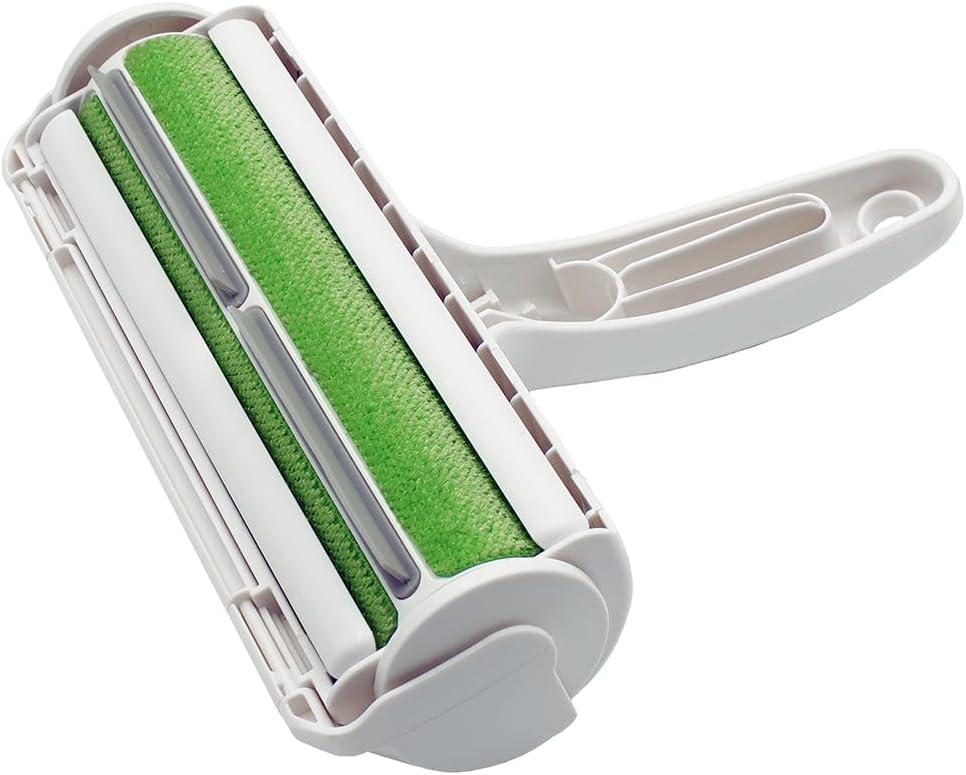 Paws Pet Hair Remover Roller Tool - Fur Trapping Compartment - Furniture, Carpets, Clothes, Cats, Dogs - Reusable, Washable