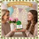 iStatue My Sweet Girl Turtle Figurine Gift from Mom & Dad, You're Turtley Amazing, 4-inch Resin Turtle Desk Decor for Daughter, Granddaughter, Mentor Gift (Daughter)