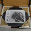 TENIBYC 5x7 Picture Frame 3 Pack - Black Woodgrain, Solid Wood & HD Tempered Glass, Table Display or Wall Hanging