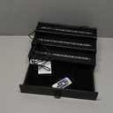 LED Lighted Cologne Organizer for Men, 3 Tier Wood Perfume Organizer with Velvet Lined Drawer, Multi Lighting Modes Perfume Display Holder with Remote Control, Cologne Shelf Stand, Nice Gift for Men