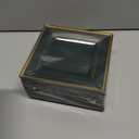 WDF 200PCS Green and Gold Plastic Dessert Plates with Plastic Forks -6 100 Square Disposable Appetizer Plates Small Plates Cake Plates with Gold&100 Green Small Appetizer Forks for Christmas