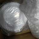 120 PCS White Plastic Plates, Disposable Party Plates with Gold Rim, Heavy Duty 60 Dinner and 60 Dessert Fancy Plate for Party and Wedding