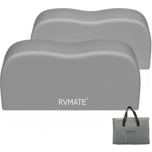 RVMATE RV Tire Covers, Dual Axle Wheel Cover (2 Pack) Fits 27"-30" Diameter Tires, Waterproof Anti-UV Grey Dual Tire Covers RV Accessories for Truck/Trailer