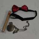 3 Pcs 1920s Mens Costume Accessories Set Includes Pocket Watch Bow-Tie for Men 