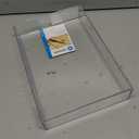 iDesign Clarity Plastic Drawer Organizer, Storage Container for Vanity, Bathroom, Kitchen Drawers, 8" x 12" x 2", Clear