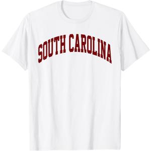 Retro South Carolina Souvenir Vintage South Carolina Red Tee T-Shirt, Size M