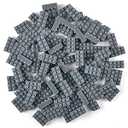 Strictly Briks Building Blocks Starter Set - Creative Play Kit & Toy Kit - Durable Stackable Blocks - Building Brick Compatible with Major Brick Brands - Gray 2x4, 96 Pieces