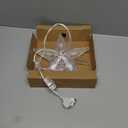 Christmas Tree Topper Lighted Star with Built-in 10 Replaceable Bulbs, 9.5 Clear Five-Pointed Star Tree Topper Plug in for Indoor Office Xmas New Year Holiday Tree Decoration, Warm White