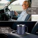 2 x Funny Christmas Gifts for Dad Old Men Grandpa, 14 Oz Stainless Steel Tumbler Coffee Mug with Handle I Came I Saw I Forgot Gag Present Fathers Day Christmas Gift Idea, Navy Blue