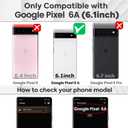 Buleens (3in1 Black Case for Google Pixel 6A 5G Cute Aesthetic Luxury Design Women Girly Cases Girl Gold Plated Pretty Phone Case+Screen Protector+Chain for Pixel 6A