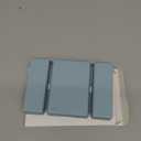 FYY Daily Pill Organizer, 7 Compartments Portable Travel Pill Case, [Folding Design] for Purse Pocket to Hold Vitamins,Cod Liver Oil,Supplements and Medication-Blue (Small (1 Piece))