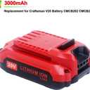ELEFLY 20V CMCB202 Battery Compatible with Craftsman V20 Lithium Ion Battery CMCB202-2 CMCB201 CMCB204, Compatible with Craftsman 20V Max V20 Series Tools