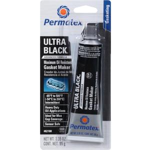 Permatex 82180-12PK Ultra Black Maximum Oil Resistance RTV Silicone Gasket Maker, 3.35 oz. Tube (Pack of 12)