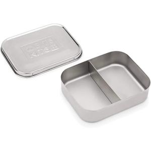 Stainless Steel Bento Box Lunch and Snack Container for Kids and Adults, 2 Sections