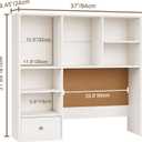 Desk Hutch Dorm with Cork Board, Shelves and Drawer