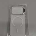 for iPhone 17 Pro Case with Stash Lens Stand and 9H Screen Protector, Compatible with MagSafe, Military-Grade Drop Protection Phone Case for iPhone 17 Pro, 360 Full Protection, Frosted Clear