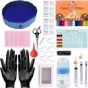 whelping kit for Puppies Birth,Puppy Birthing Supplies for Newborn Puppies and Kittens for Keeping Kitten Dogs Cats Feeding Sets Supplies Includes Whelping Collars Record,Birthing Box