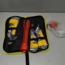 KOTTO Heavy Duty Adjustable Pipe Wrench Set - 3 Pack (8, 10, 12 Inches) Plumbing Wrench Tool with Faucet Pipe Tool in Storage Case