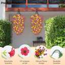 Artificial Hanging Flowers 4 Bundles UV Resistant Fake Flowers for Outdoor Decor Realistic Silk Flower Faux Plants for Patio Porch Garden Yard (Mixed Color)
