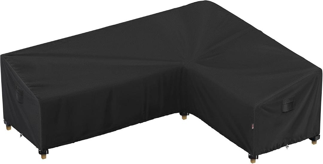iBirdie Outdoor Patio Furniture Cover fit 112" x 87", 110" x 85", 108" x 84" L-Shaped Sectional Sofa, Waterproof Weatherproof Heavy Duty 600D Garden Cover for Outside L Shape Couch