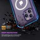 Diaclara Magnetic Designed for iPhone 14 Pro Max Case, Full Body Rugged Case with Built-in Touch Sensitive Anti-Scratch Screen Protector, with Camera Lens Protector for iPhone 14 Promax6.7 (Purple)