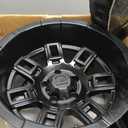 Rough Country 85 Series 17x9 Off-Road Wheel - 5x5.0" Bolt Pattern, 12mm Offset, Full Machined Aluminum with Simulated Beadlock & Gold Accent Hardware