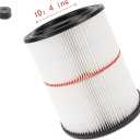 17816 Filter for Craftsman Shop Vac Air Filter, Replacement for Craftsman Wet Dry Vac Filter for Craftsman 9-17816 Vacuum Filter 5 6 8 12 16 Gallon and Larger Vacuum Cleaner 2 Pack