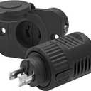 40A Trolling Motor Plug & Receptacle 12VBRS2 for 2 Wire 12V/24V/36V Charging/Downrigger/Trolling System