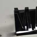 Desktop Mail Letter Holder 3 Pieces Black Bills Organizer Modern Cutout Envelope Holder Acrylic Desk Mail Organizer Envelope Design Mail Holder for Desk Desktop Mail Sorter for Home and Office