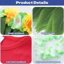 2 Pack Hawaiian Costume for Women Adults, Hawaiian Luau Hula Skirts Outfit Tropical Tutu Dress Set Includs Headband Necklace Bracelet Red T-shirt for Halloween Beach Party Holiday Hula Dress-Up