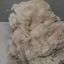 Ultra Soft Cozy Faux Fur Throw Blanket, Fuzzy Plush Thick Bubble Blanket, Oversize Luxury Fluffy Blanket for Couch, Sofa, Bedroom, and Living Room, 50x60 Inches, Light Brown