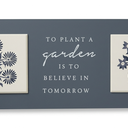 To Plant A Garden is to Believe In Tomorrow Sign, Hanging Wooden Plaques Decor, Flower Artwork for Home Decor, Garden Hanging Decor for Outdoor, Garden Yard Decor, Backyard Decor