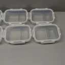 M MCIRCO 10-Pack,30 Oz Glass Meal Prep Containers 2 Compartments Airtight Lunch Bento Boxes with Lids, Glass Food Storage Containers, Microwave, Oven, Freezer and Dishwasher