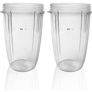 Replacement Parts cups, Compatible with NutriBullet 600W and 900W Blender (2 24oz cups)