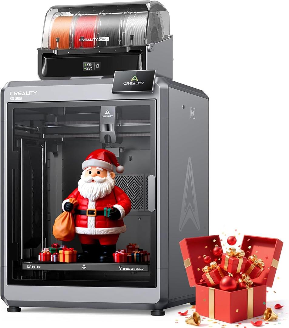 Official Creality K2 Plus Combo 3D Printers, Multicolor Printing Machine Up to 16 Colors, 600mm/s High-Speed Printing, Dual AI Camera for Monitoring, 350x350x350mm Build Volume