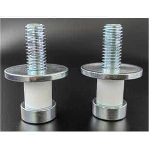 2PCS 9601750 38420 Door Lock Striker Bolts Compatible with 1971-1991 Chevy GMC 1971-1976 Buick Cadillac Oldsmobile Pontiac c10 Parts 1973-1987