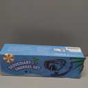 Snorkel Set Adults Snorkeling Gear Anti-Fog Panoramic View Swim Mask Dry Top Snorkel Kit with Carry Bag for Snorkeling Scuba Diving Swimming Travel (Transparent+Black)